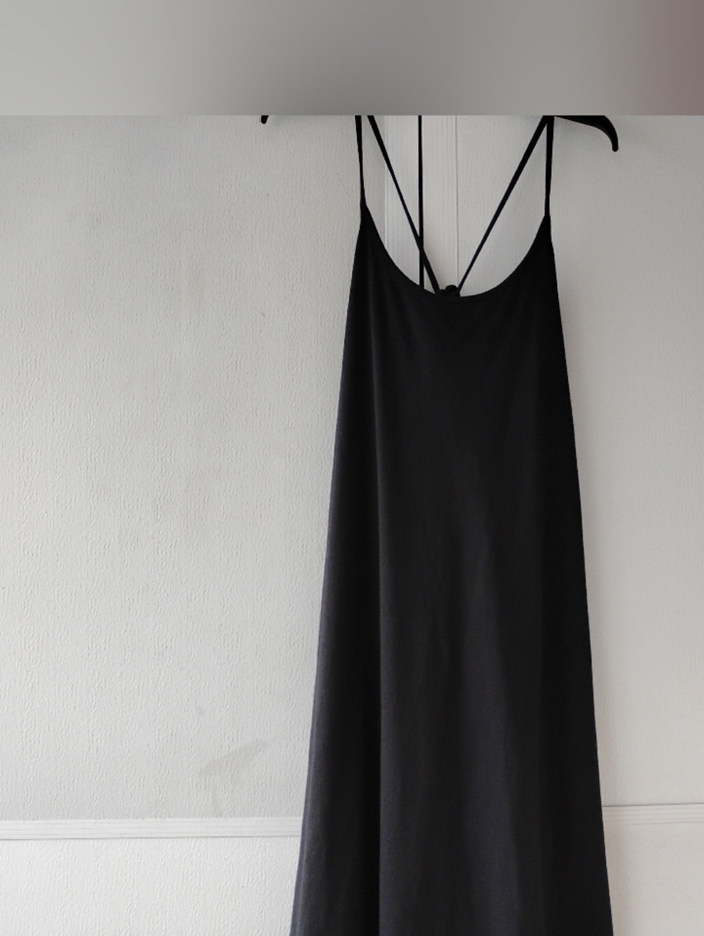 Gap Classic Black Slip Dress with Spaghetti Straps